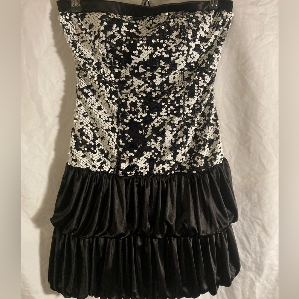 Strapless Sequin Hearts Dress